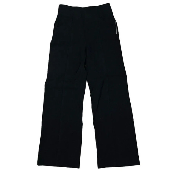 A.L.C Women’s Pin-tuck Pants Black Side Zip Structured Silhouette Straight-leg 4 - Picture 1 of 3